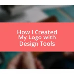 How I Created My Logo with Design Tools