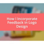 How I Incorporate Feedback in Logo Design