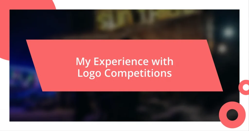 My Experience with Logo Competitions