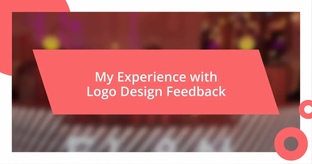 My Experience with Logo Design Feedback