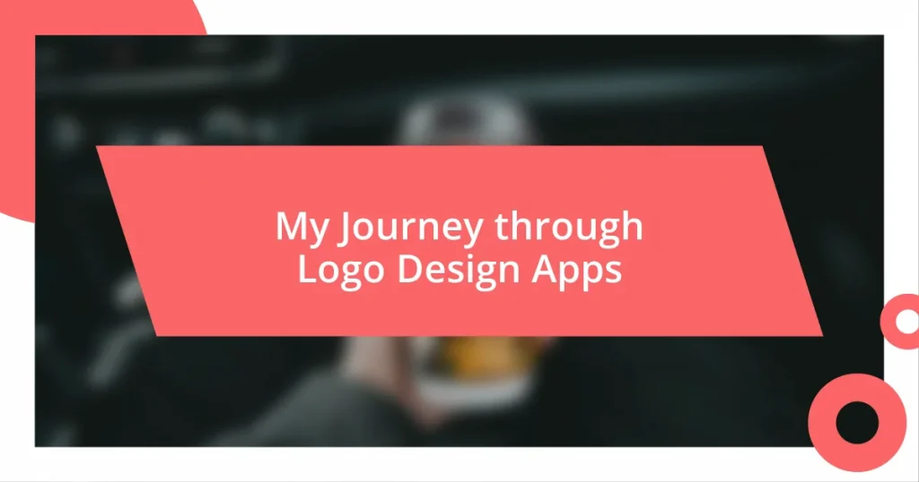 My Journey through Logo Design Apps