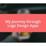 My Journey through Logo Design Apps