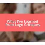 What I’ve Learned from Logo Critiques